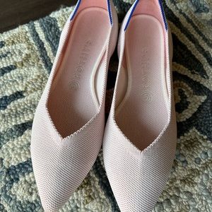 Rothy’s “The Point” flat in Blush